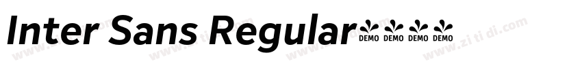 Inter Sans Regular字体转换